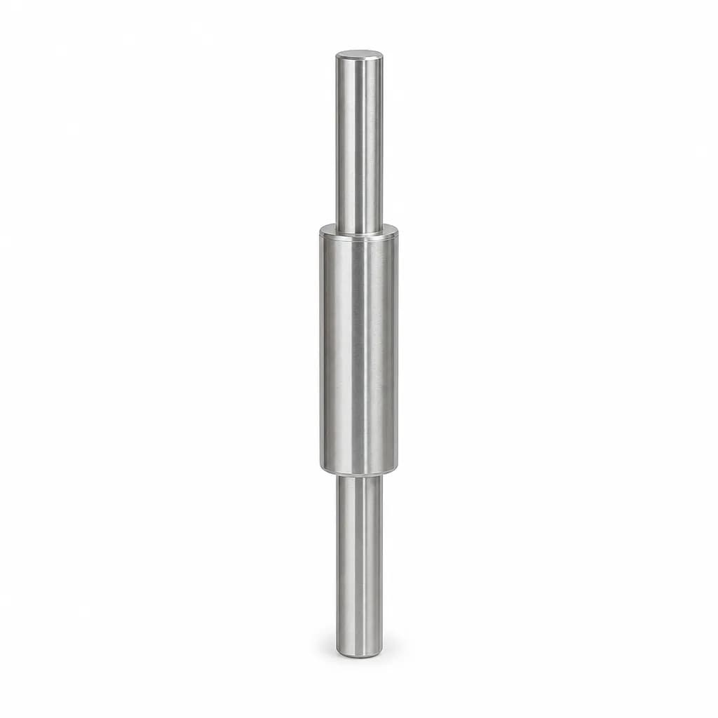 FITTO Stainless Steel Rolling Pin, 40 cm, Cylindrical Baking Tool, 1 Piece