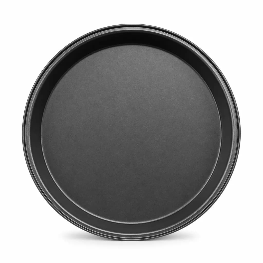 FITTO Round Cake Mold, 28 cm Carbon Steel Non-Stick Bakeware, Black, 1 Piece
