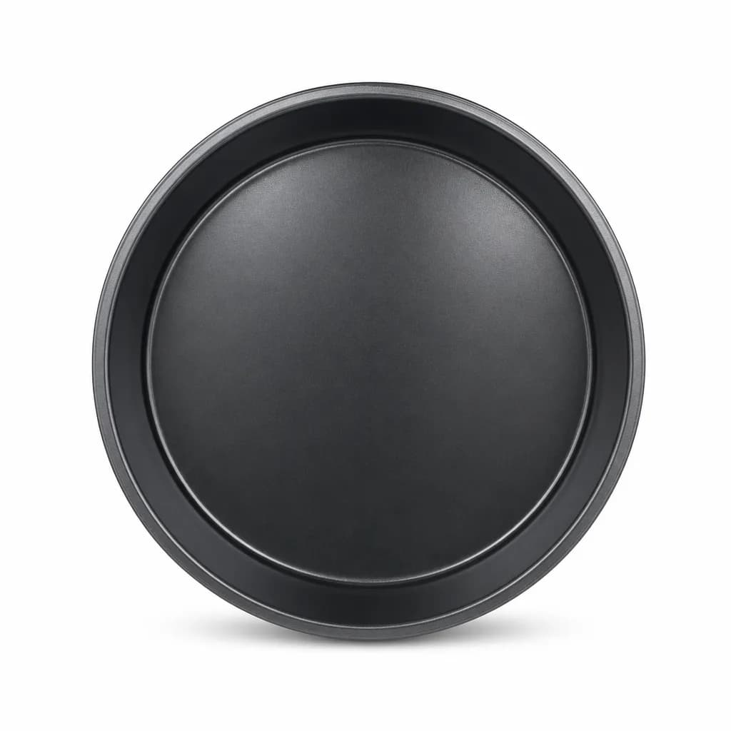 FITTO Cake Mold 28 cm Round Carbon Steel Non-Stick Baking Pan, Black, 1 Piece