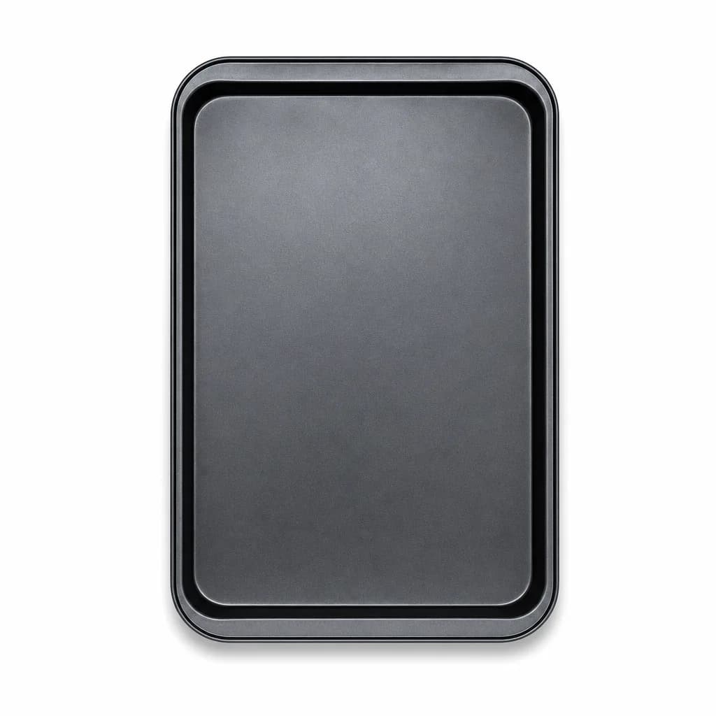 FITTO Baking Tray, Rectangular Carbon Steel Non-Stick Pan, Black, 47 × 31 cm, 1 Piece