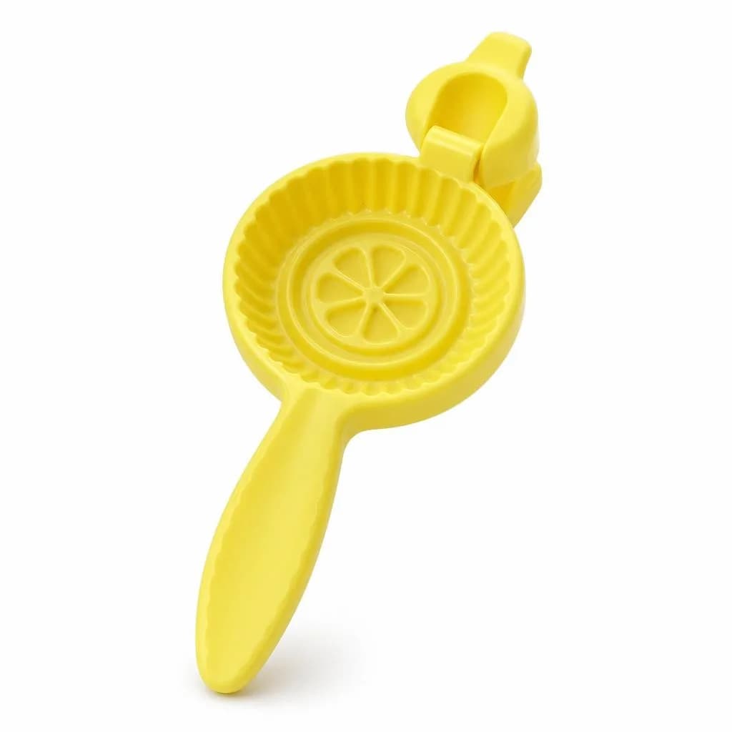 Lemon Pattern Cookie Press Mould - With Handle, Yellow