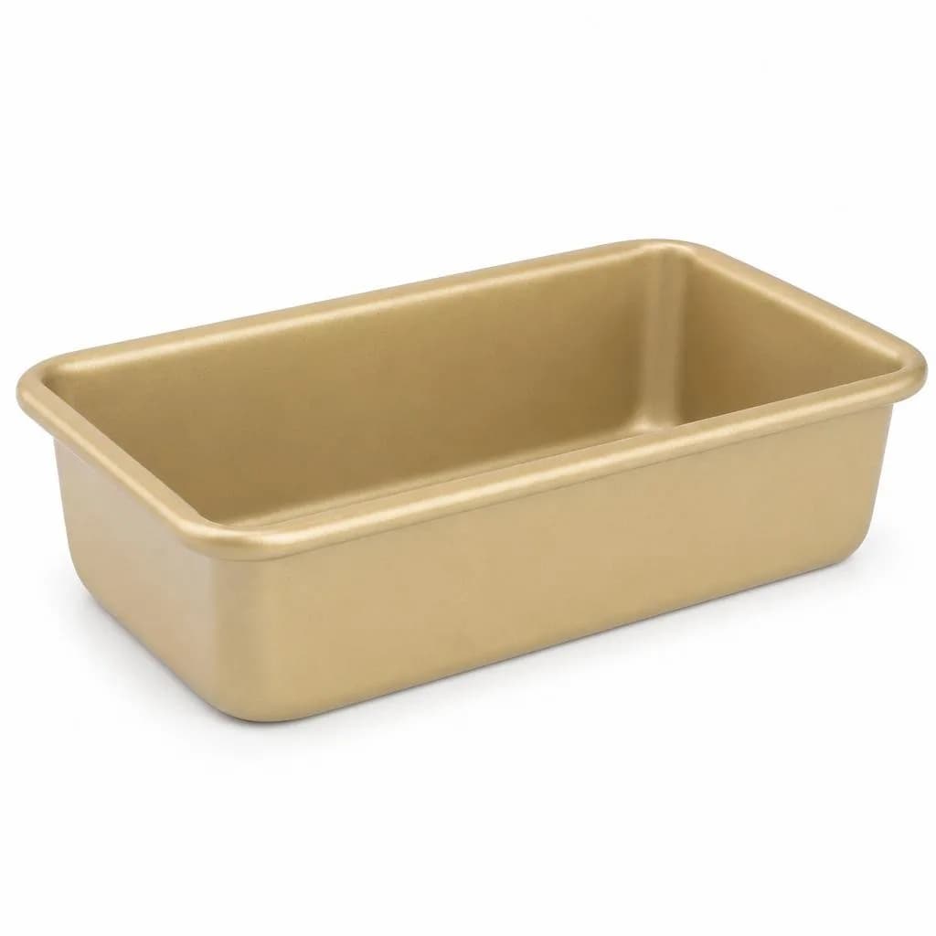 Non-Stick Rectangular Baking Pan - Carbon Steel, Gold, 28 x 18 cm