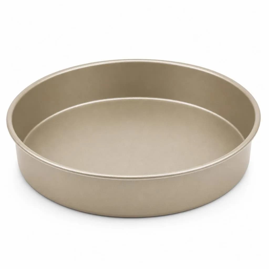 Non-Stick Round Cake Pan - Carbon Steel, Beige, 26 cm
