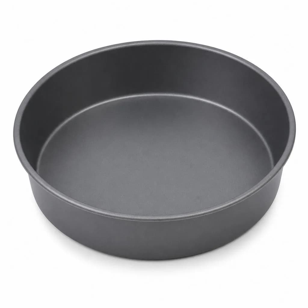 Non-Stick Round Cake Pan - Carbon Steel, Grey, 24 cm