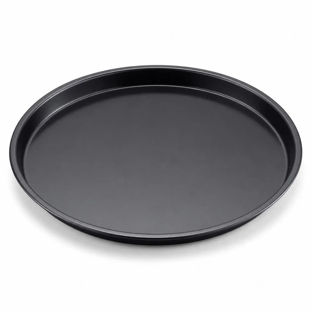 Non-Stick Pizza and Pie Pan - Carbon Steel, Black, 28 cm