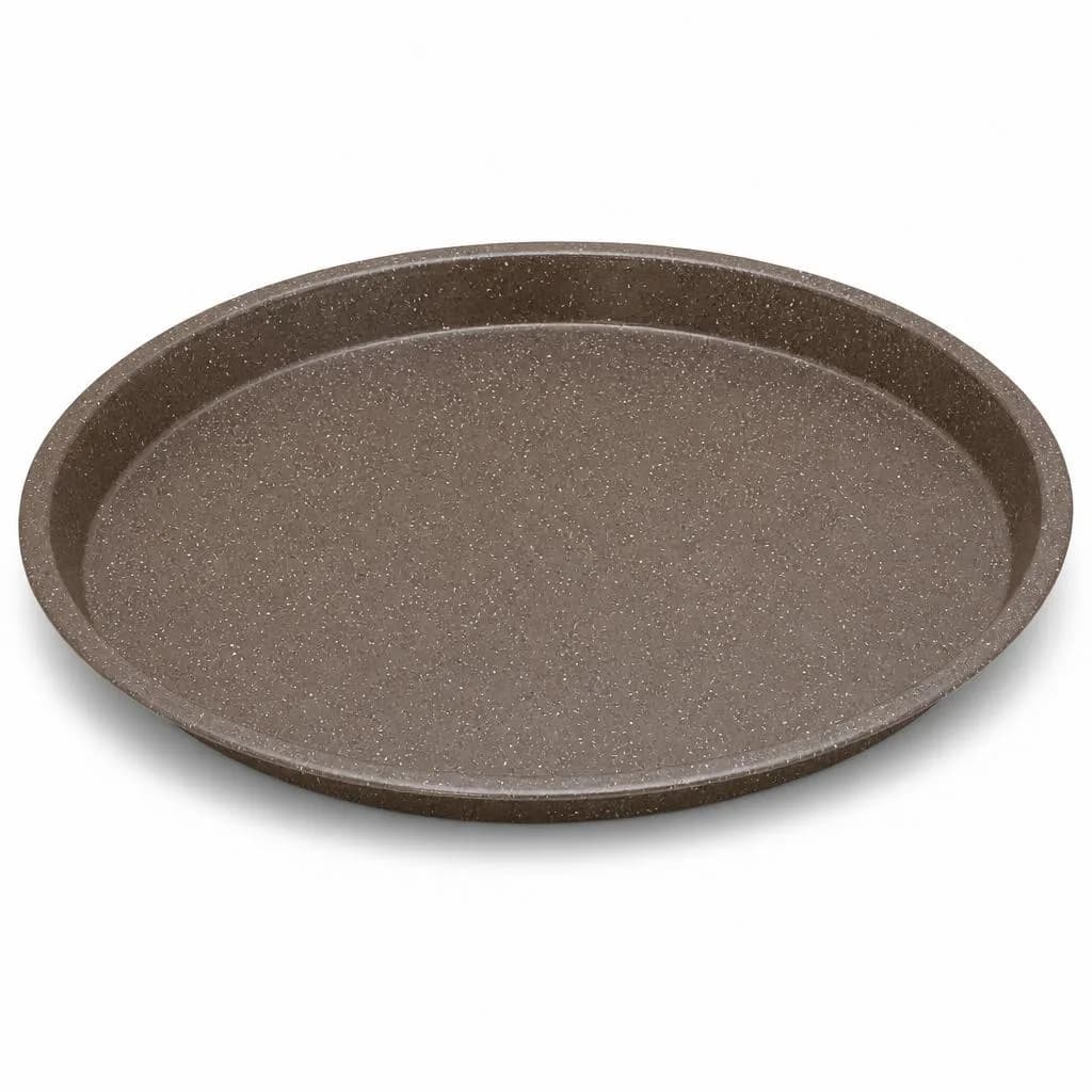 Round Baking Tray - Oven Roasting & Baking, Brown Speckled, 32 cm