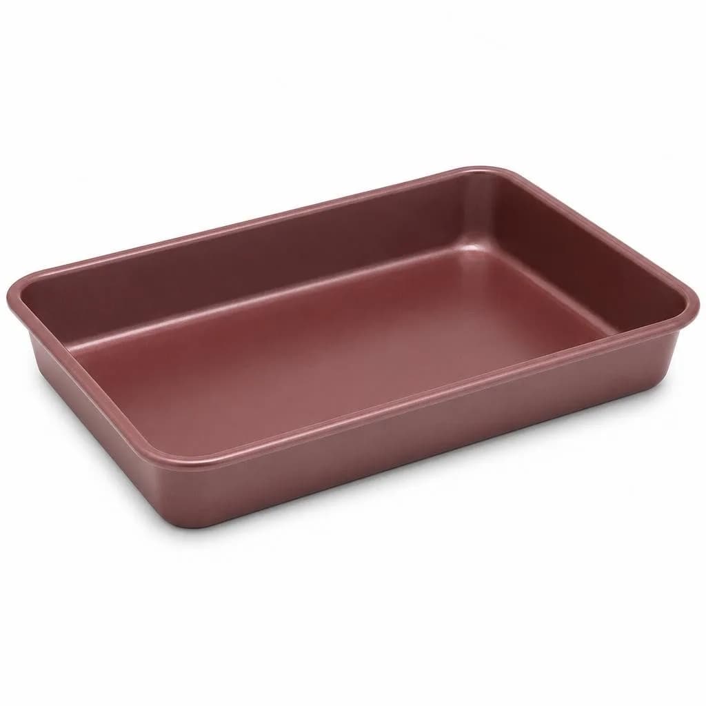 Rectangular Baking Tray - Maroon, 30 x 22 cm