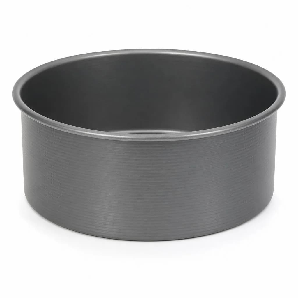 Deep Round Cake Pan - Charcoal Finish, 24 cm