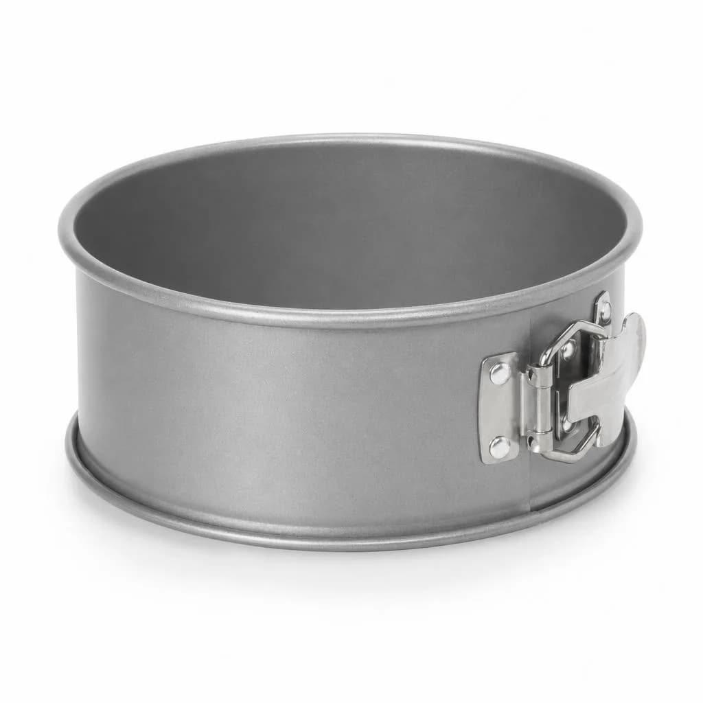 Small Springform Cake Pan - Side Latch and Removable Base, Grey, 16 cm