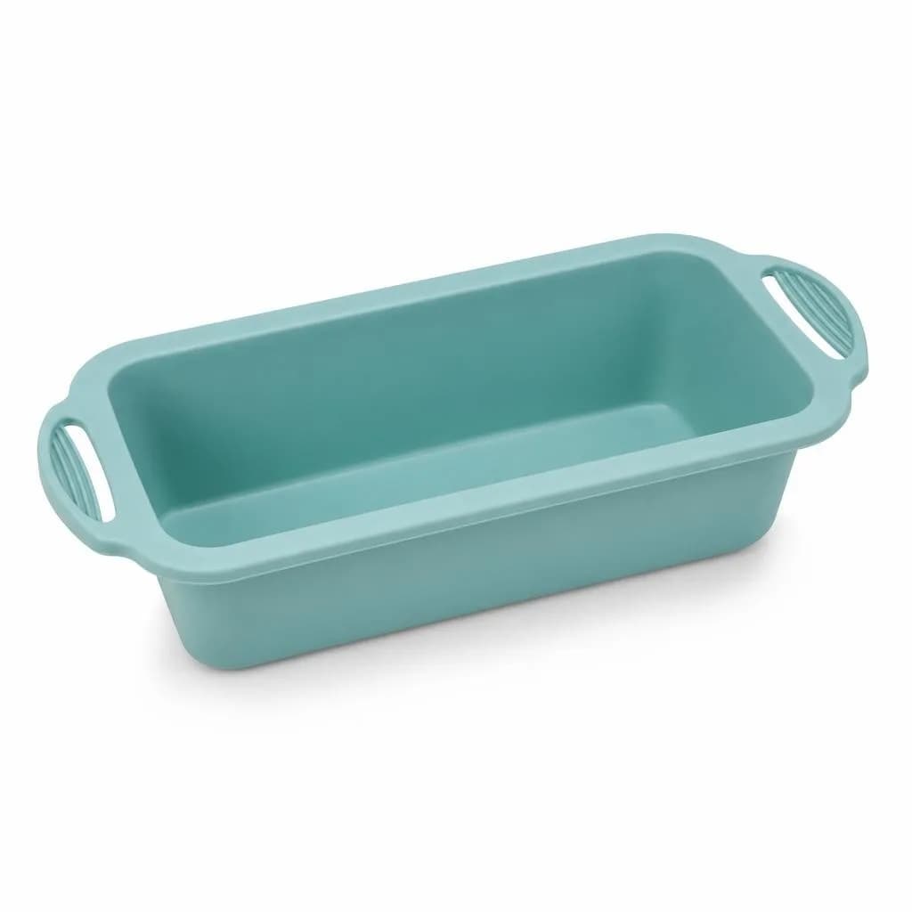 Silicone Loaf Pan - Side Handles, Teal, 26 cm