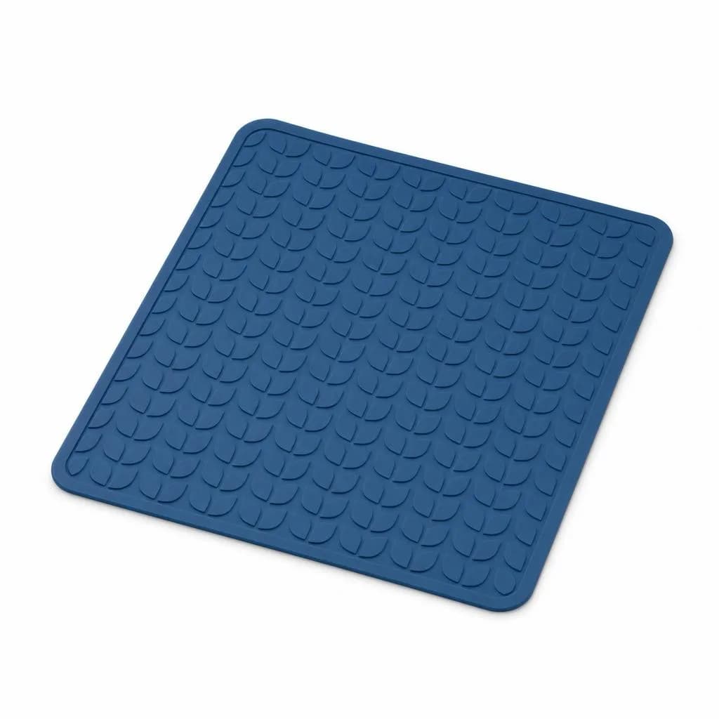 Textured Silicone Baking Mat - Non-Stick, Roll-Up, Blue, 40 x 30 cm