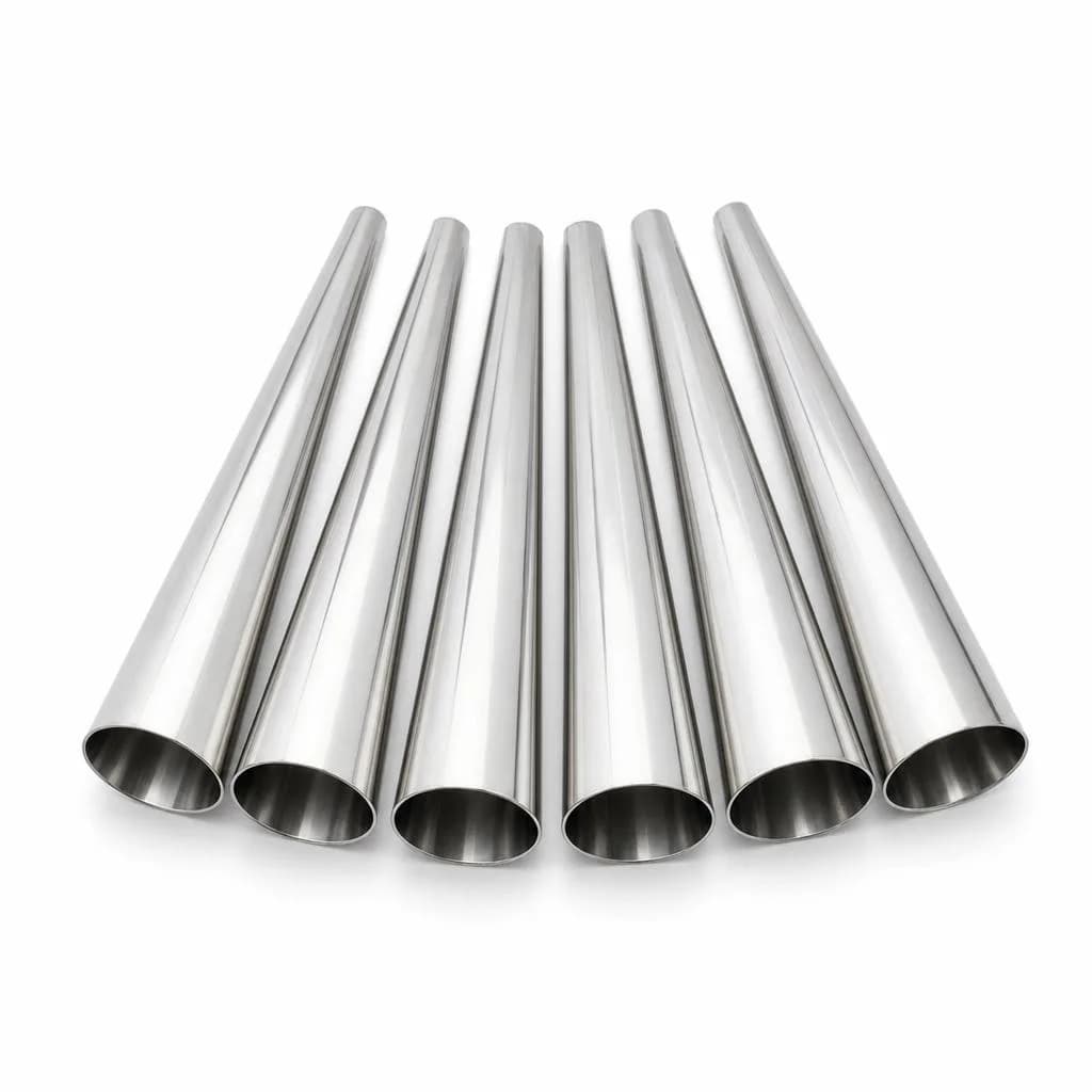 Stainless Steel Croissant Mould Tubes, Pack of 6 - Cone Forms for Pastry Rolls and Cream Horns, Silver, 14 cm