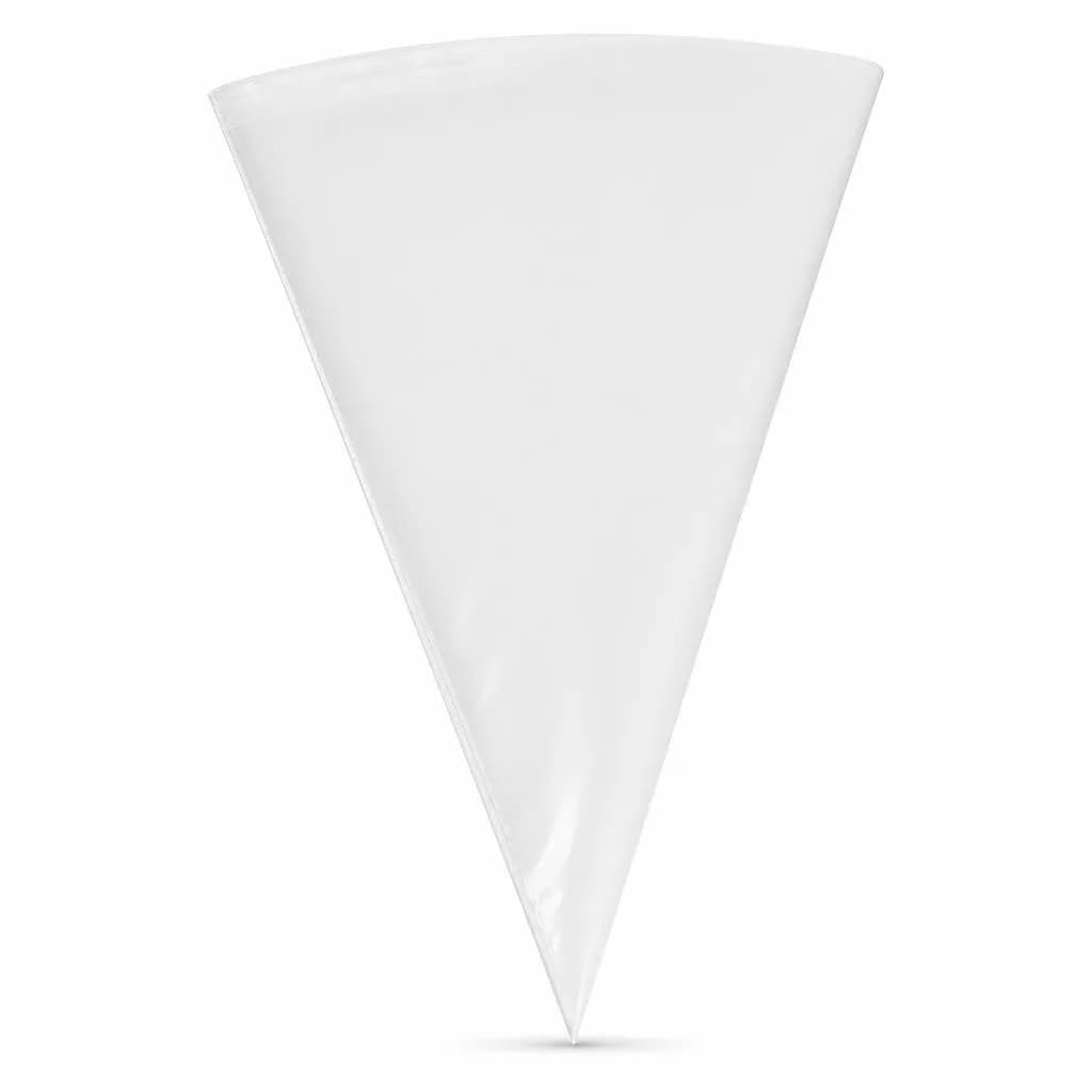 Large Disposable Piping Bag - Triangular Pastry Bag for Icing and Cream, White