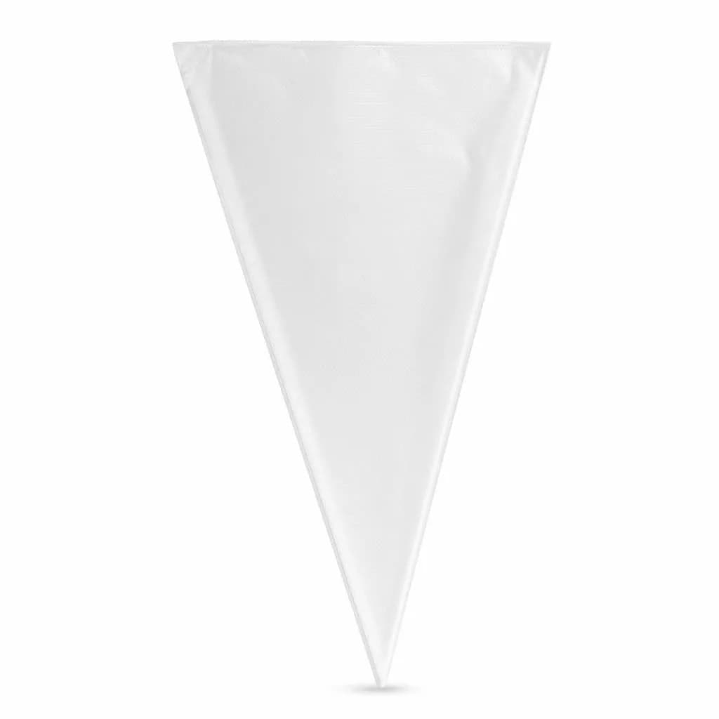 Disposable Piping Bag - Triangular Pastry Bag for Icing and Cream, White, Single