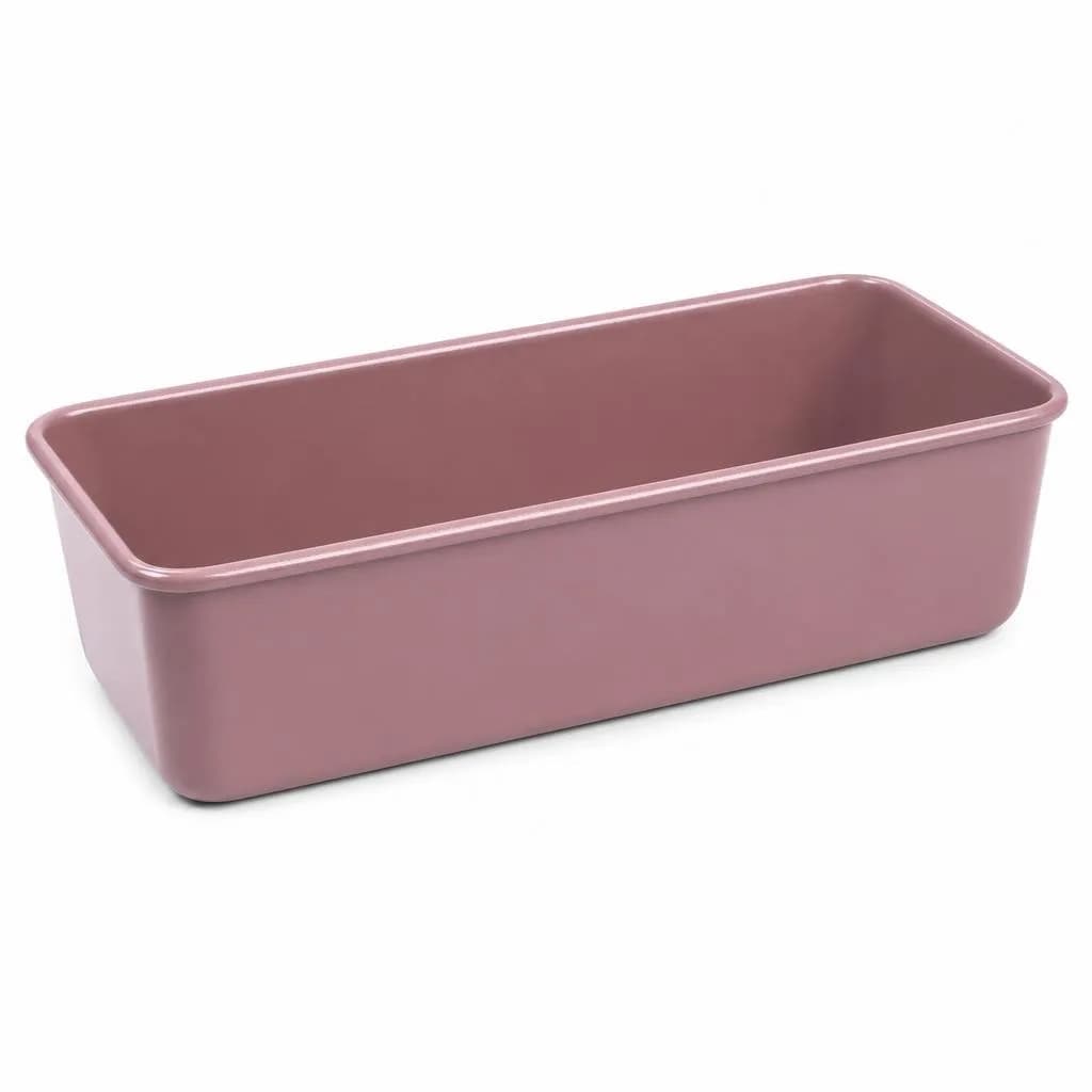 Non-Stick Loaf Pan - Carbon Steel, Mauve Pink, 30 x 15 cm