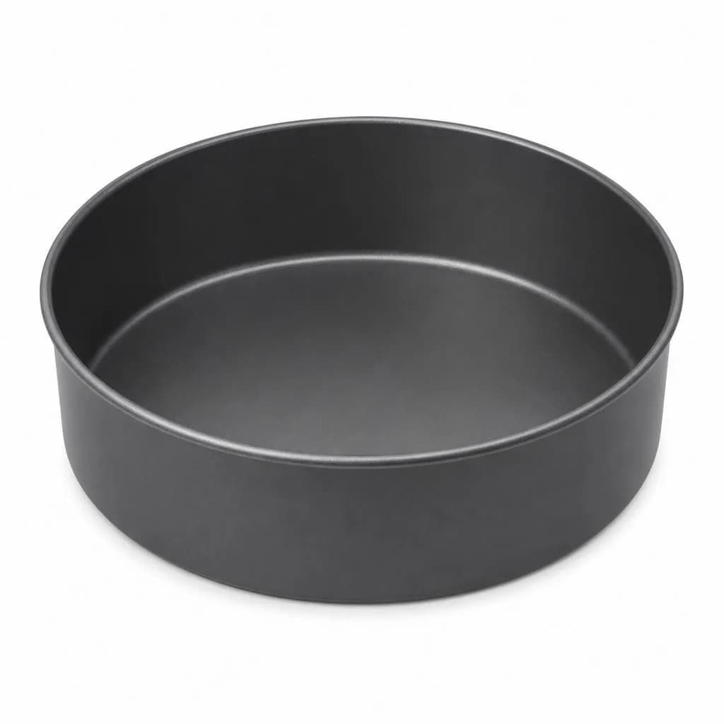 Non-Stick Deep Round Cake Pan - Carbon Steel, Dark Grey, 26 x 26 cm