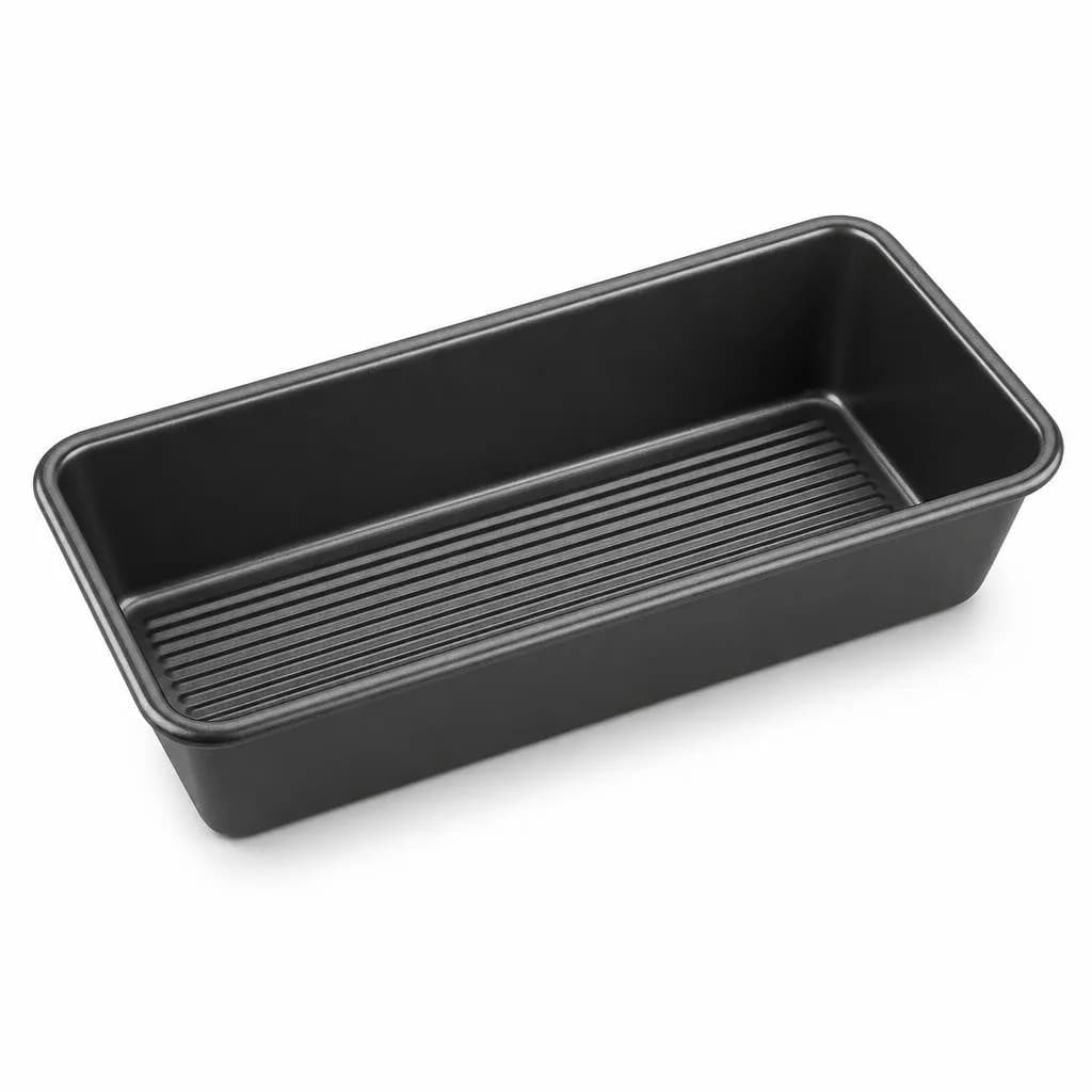 Loaf Pan - Ridged Base, Non-Stick Coated, Black, 28 cm
