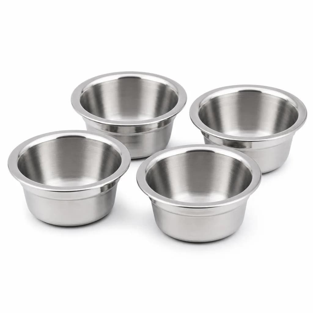 Stainless Steel Pudding Cups - Set of 4